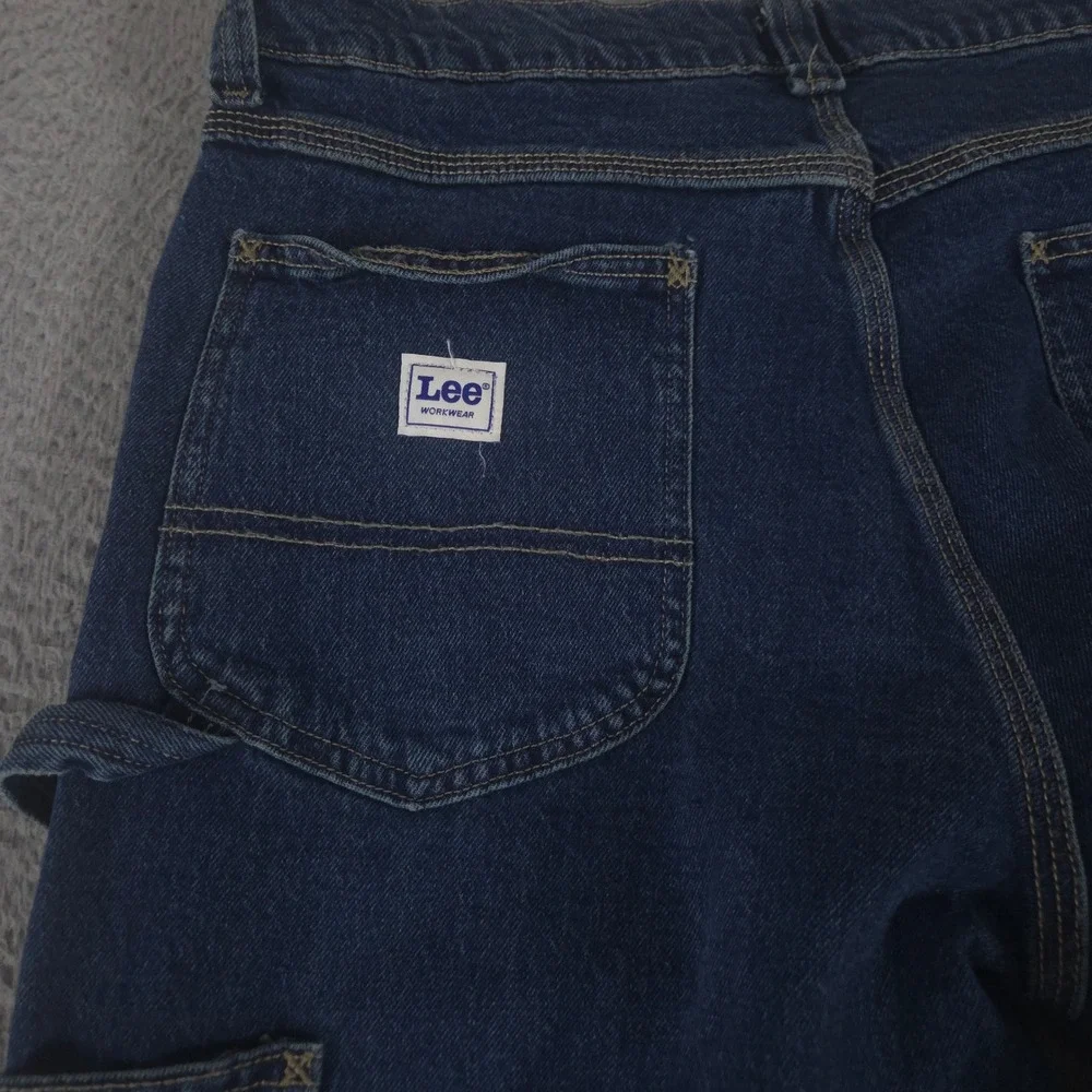 Lee Jeans Men 33x34 Blue Legendary Workwear Carpenter Straight Leg Utility Y2K